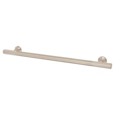 Exel York 12mm Partially Knurled T-Bar Cabinet Pull Handle - 224mm Centres - Satin Nickel