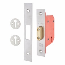 UNION 2103S StrongBOLT 3 Lever Deadlock - 68mm Case - 45mm Backset - Satin Stainless Steel
