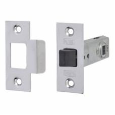 UNION 2648 Tubular Mortice Latch - 80mm Case - 57mm Backset - Square - Silver Enamel