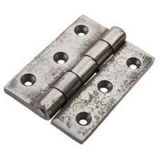 Olde Forge Cast Iron Butt Door Hinge - 75 x 50 x 4.5mm - Polished Iron - Pair