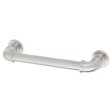 Exel 6mm Pipe Style D-Bar Cabinet Pull Handle - 128mm Centres - Satin Nickel 