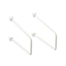 elfa Twin Slot Shelving System - Wall Upright Shelf Book End - 200mm Length - Platinum