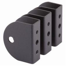 Premier Wall/Panel Bracket - 17-21mm Panels - Black Fine Textured - Pack of 3