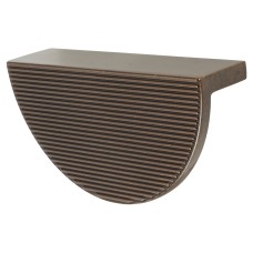 Hendel & Hendel Barrington Ribbed Eclipse Cabinet Finger Pull Handle - 96mm Centres - Bronze