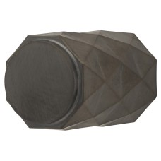 Alexander & Wilks Diamond Cut Cylinder Cabinet Knob - 20mm Diameter - PVD Dark Bronze