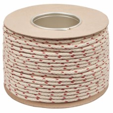 Everlasto No.8 Red Spot Superbraid Cotton Sash Window Cord - 6.5mm Diameter - 100m Coil