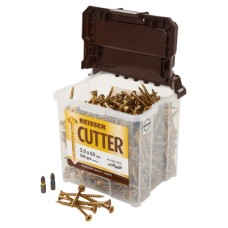 Reisser Cutter Pozi Countersunk Wood Screws Tub - 5.0 x 60mm - Yellow Zinc - Pack of 500