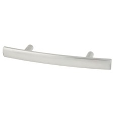 Exel 14mm Curved T-Bar Cabinet Pull Handle - 76mm Centres - Satin Chrome
