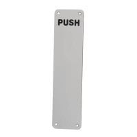 Exel Stainless Steel Finger Plate - Push...