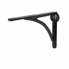 From The Anvil Curved Steel Shelf Bracket - 249 x 174mm - Black