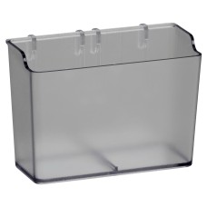 elfa Garage Storage Top Track System - Narrow Storage Box for Storage Track or Board - Translucent