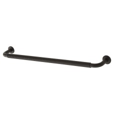Exel Crewe 10mm Reeded D-Bar Cabinet Pull Handle - 224mm Centres - Matt Black