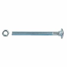 Carriage / Coach Bolt with Nut - M12 x 180mm - Zinc Plated - Pack of 4