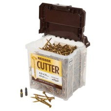 Reisser Cutter Pozi Countersunk Wood Screws Tub - 4.0 x 70mm - Yellow Zinc - Pack of 650