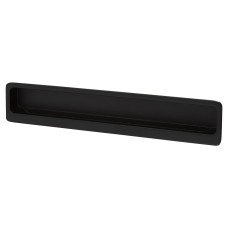 Exel Alton Rectangular Flush Cabinet Pull Handle - 177 x 33mm - Matt Black 