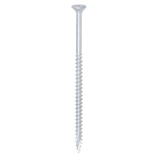 TIMCO C2 Exterior Pozi Countersunk Wood Screws - 5.0 x 100mm - Silver Organic - Pack of 100