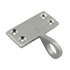 Exel Top Rail Mounting Sash Window Ring Lift - 48 x 22mm - Polished Chrome