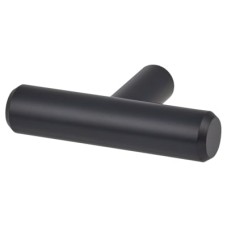 Exel 12mm T-Bar Cabinet Knob - 50 x 32mm - Matt Black