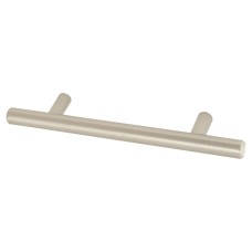 Exel 12mm T-Bar Cabinet Pull Handle - 96mm Centres - Satin Nickel