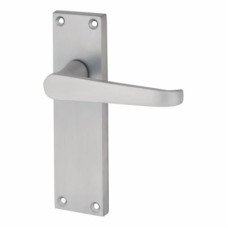 Exel Satin Chrome Budget Straight Latch Door Handle - Mia Range - 153 x 42mm