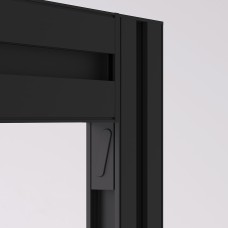 Emuca Zero Profile Joining Kit - Black - Each