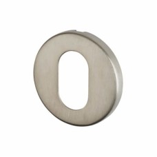Exel Escutcheon - 52mm Diameter - Oval - Satin Stainless Steel