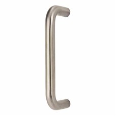 Exel 16mm D-Bar Door Pull Handle - Bolt Fix - 152mm Centres - Satin Stainless Steel