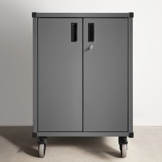 elfa Garage+ Storage Top Track System - Lower Storage Cabinet Kit - 767 x 605 x 531mm - Matt Grey