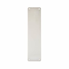 Exel Aluminium Plain Finger Plate - 300 x 75 x 1.5mm - Satin