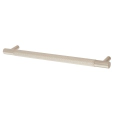Alexander & Wilks Brunel 12mm Knurled T-Bar Cabinet Pull Handle - 192mm Centres - Satin Nickel