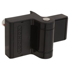 Locinox Puma Quick Fix Adjustable 2-Way Compact Gate Hinge - 106.5 x 60mm - Black - Pair