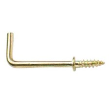 Dresser Hook - 19mm Length - Electro Brass - Pack of 10