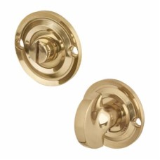 Hampstead Bathroom Turn & Release - 43mm Diameter - Polished Brass