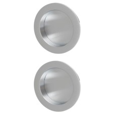 Heritage Brass by M Marcus Round Flush Pull Handle - Satin Chrome