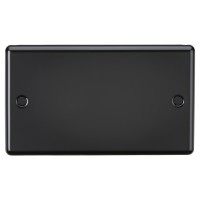 Knightsbridge 2 Gang Round Edge Blank Pl...