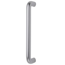 Exel 19mm D-Bar Door Pull Handle - Bolt Fix - 425mm Centres - Satin Aluminium