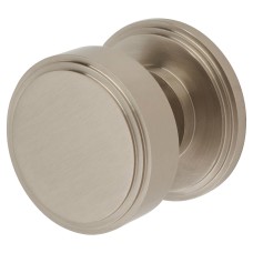 Hampstead Riley Mortice Door Knob - 62mm Rose Diameter - Satin Nickel