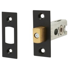Jedo 5mm Heavy Duty Tubular Bathroom Deadbolt - 64mm Case - 44mm Backset - Square - Matt Black