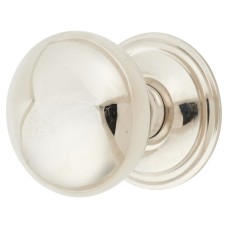 From The Anvil Mushroom Round Cabinet Knob - 38mm Diameter - Polished Nickel