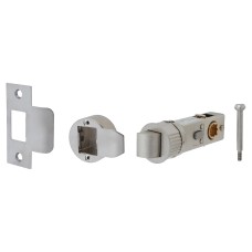 Exel Quick Latch Privacy Tubular Latch - 71mm Case - 57mm Backset - Satin Nickel