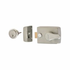 Arrone AR840 Deadlocking Nightlatch - 60mm Backset - Satin Chrome Case/Cylinder