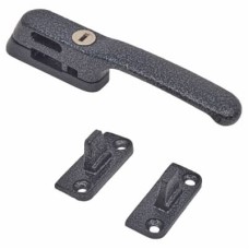 Fab & Fix Craftsman Locking Casement Window Fastener - Reversible - Black