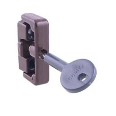 Yale 8K101 Wooden Window Lock - Brown - Pack of 4 with 1 Key