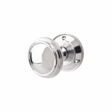 Exel Lined Mortice Door Knob - 65mm Rose Diameter - Polished Chrome