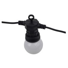 Hampstead Festoon LED 20 Golf Ball Bulb Garden Festoon Lights - IP44 - 3000K Warm White - Opal