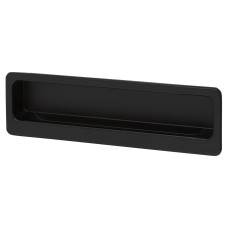 Exel Alton Rectangular Flush Cabinet Pull Handle - 113 x 33mm - Matt Black