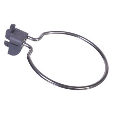 elfa Garage Storage Top Track System - Circle Hook for Storing Board - 88mm Diameter - Grey