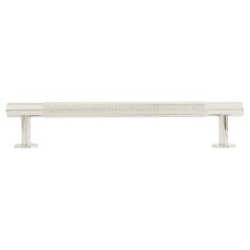 Carlisle Brass 13mm Knurled T-Bar Cabinet Pull Handle - 160mm Centres - Polished Chrome