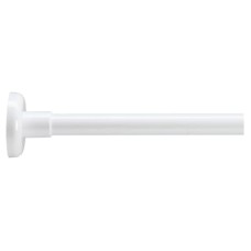 Croydex Shower Rail - L Shaped - Telescopic Rod - 1400-2600mm Length - White