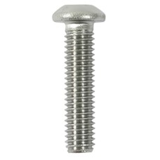 TIMCO Button Head Socket Screws - M6 x 20mm - A2 Stainless Steel - Pack of 10